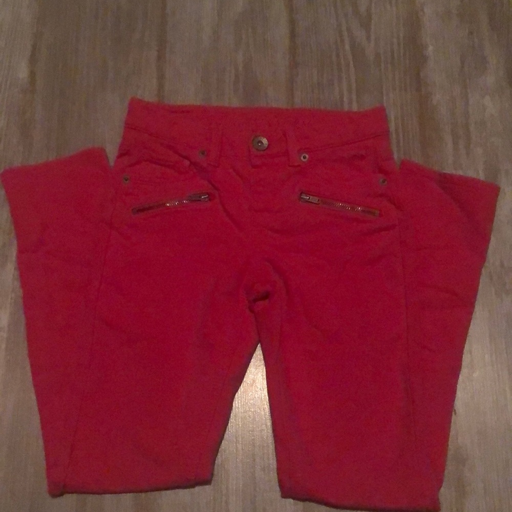 Pink justice jeans